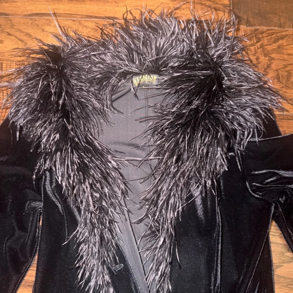 Giorgio Brutini Black Satin-Look Jacket Interior - Picture 2 of 5